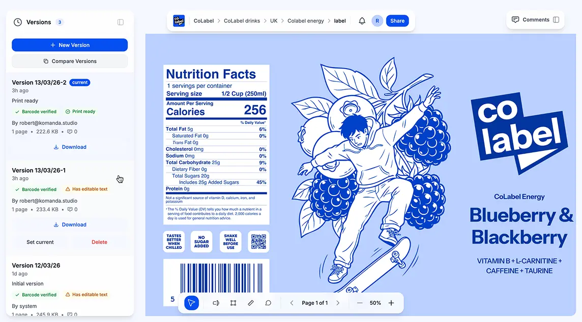 Versions that make sense